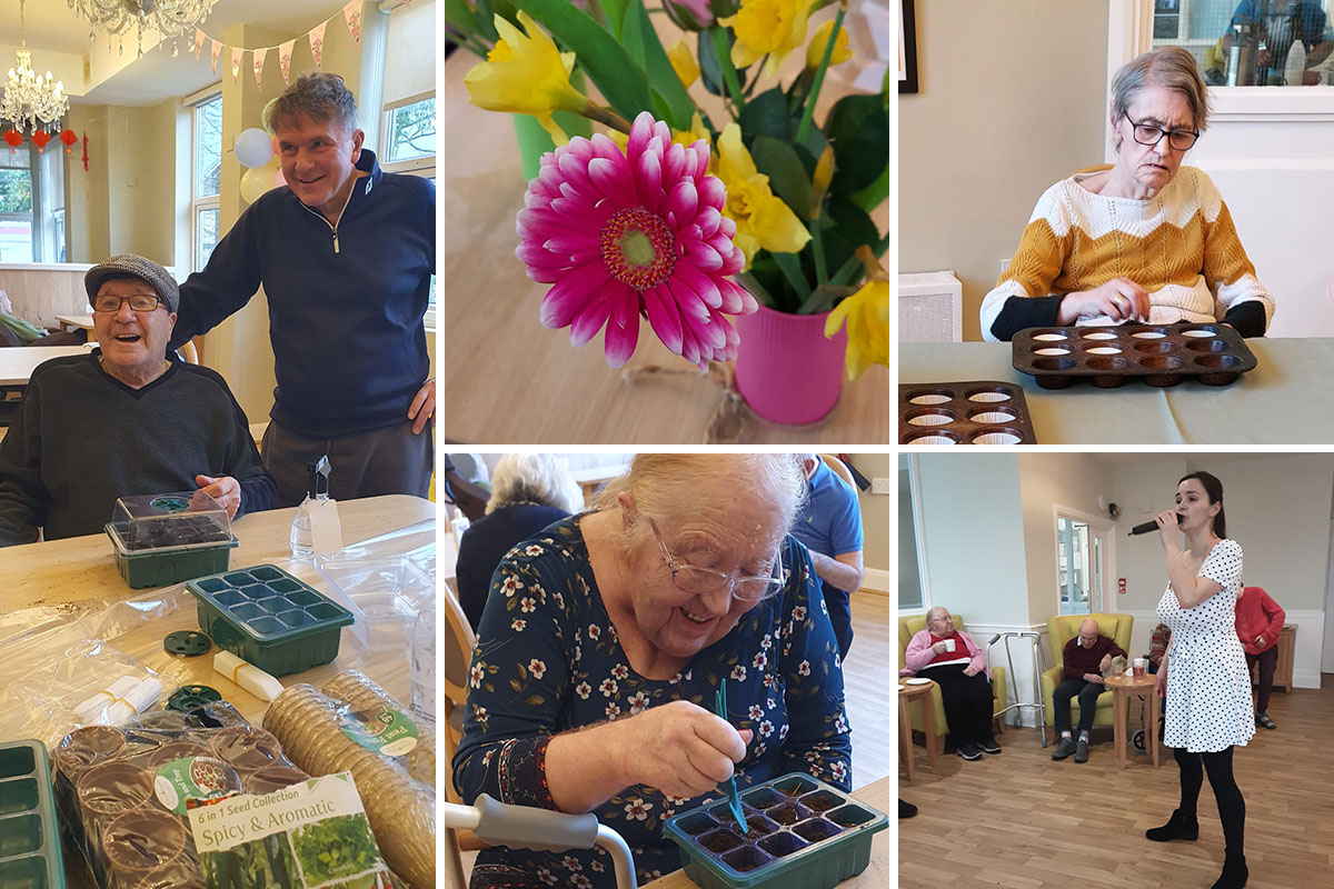 Mothers Day celebrations and creative activities at Bromley Park Care Home