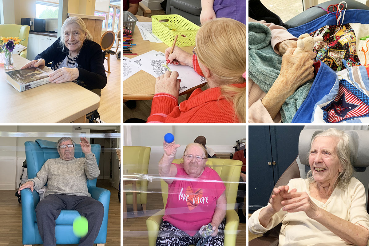 Relaxing pastimes and joke telling at Bromley Park Care Home