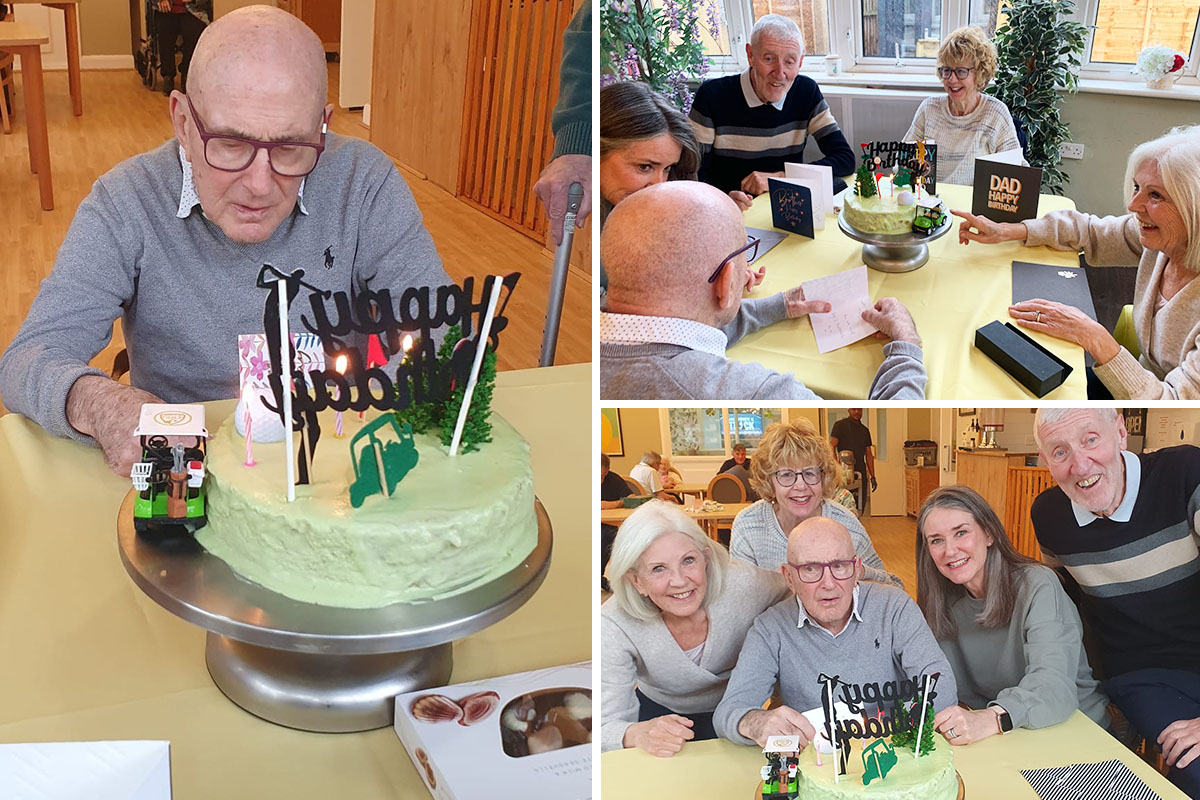 Birthday wishes for Tony at Bromley Park Care Home